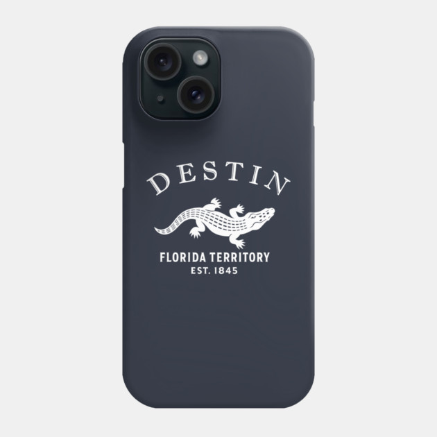 Destin Florida Vintage Retro Phone Case - White Logo