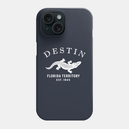 Destin Florida Vintage Retro Phone Case - White Logo