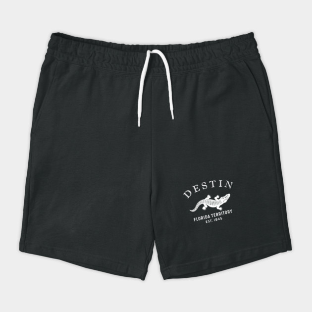 Destin Florida Vintage Retro Shorts - White Logo - Various Colors