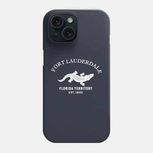 Fort Myers Florida Vintage Retro Phone Case - White Logo