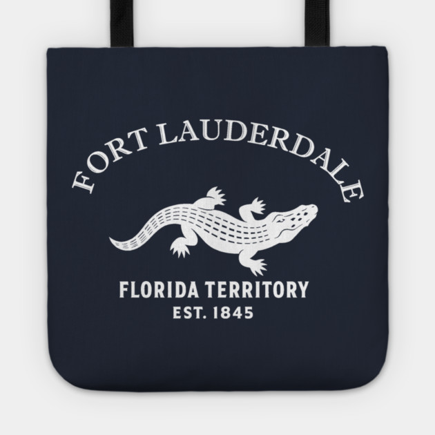 Fort Myers Florida Vintage Retro Tote - White Logo