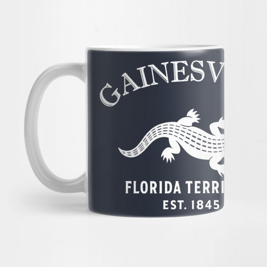 Gainesville Florida Vintage Retro Mug - White Logo