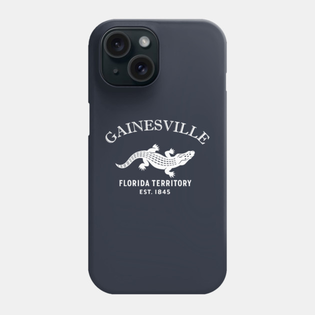 Gainesville Florida Vintage Retro Phone Case - White Logo