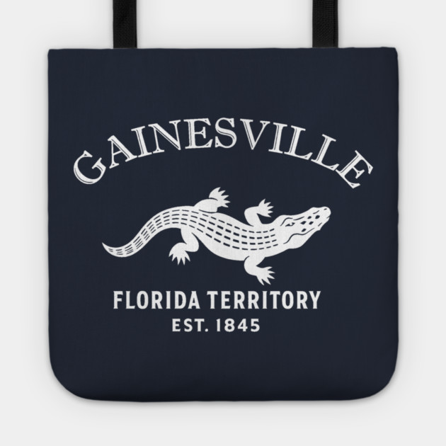 Gainesville Florida Vintage Retro Tote - White Logo