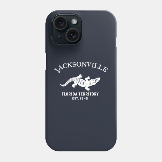 Jacksonville Florida Vintage Retro Phone Case - White Logo