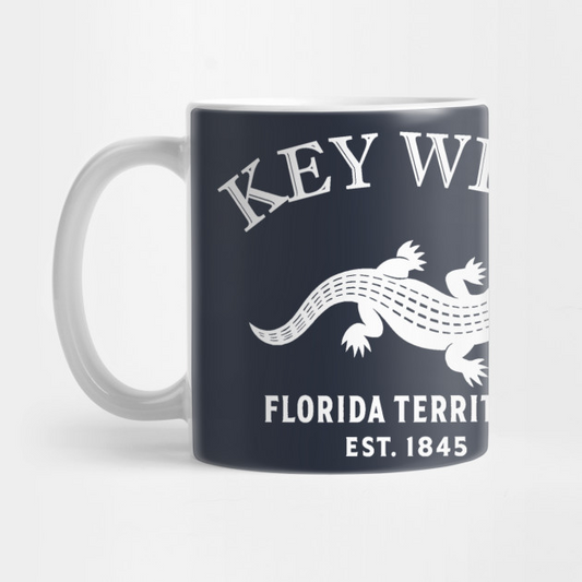 Key West Florida Vintage Retro Mug - White Logo