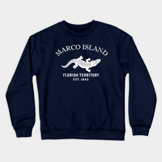 Marco Florida Vintage Retro Crewneck Sweatshirt - White Logo - Various Colors