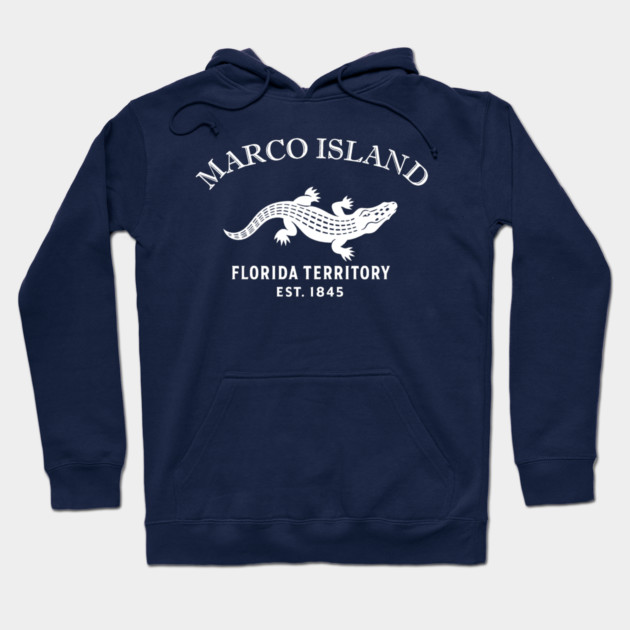Marco Florida Vintage Retro Hoodie - White Logo - Various Colors