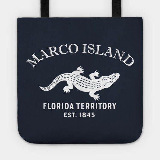 Marco Florida Vintage Retro Tote - White Logo