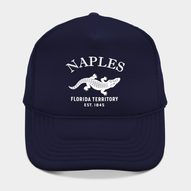 Naples Florida Vintage Retro Hat - White Logo - Various Colors