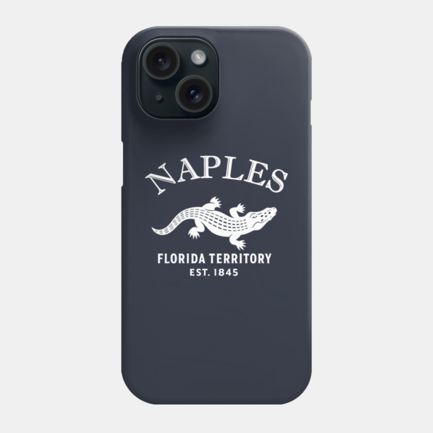 Naples Florida Vintage Retro Phone Case - White Logo