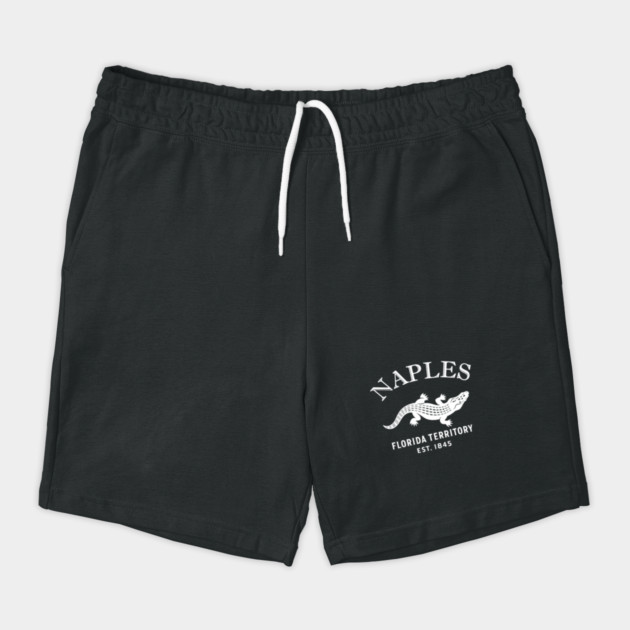 Naples Florida Vintage Retro Shorts - White Logo - Various Colors