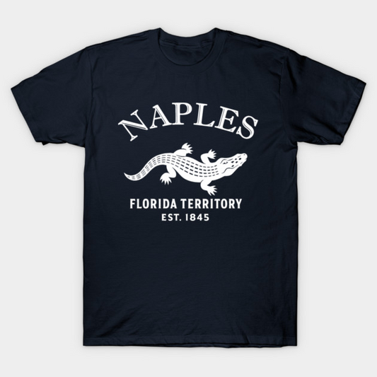 Naples Florida Vintage Retro Women's T-Shirt - White Logo - Various Colors