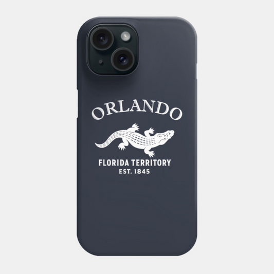 Orlando Florida Vintage Retro Phone Case - White Logo