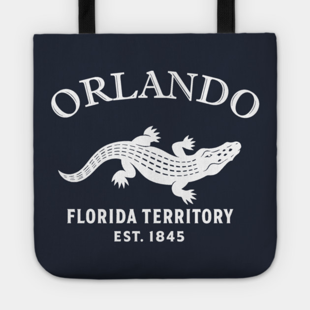 Orlando Florida Vintage Retro Tote - White Logo