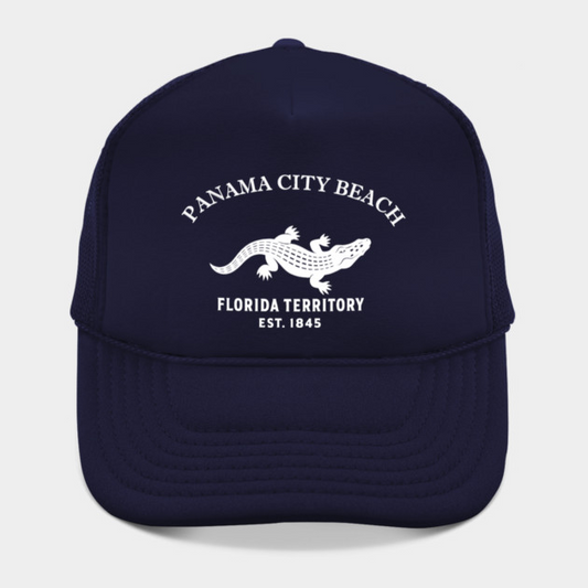 Panama Florida Vintage Retro Hat - White Logo - Various Colors