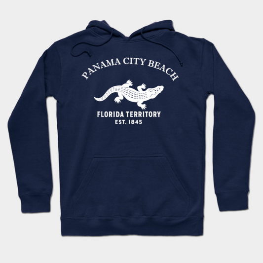 Panama Florida Vintage Retro Hoodie - White Logo - Various Colors