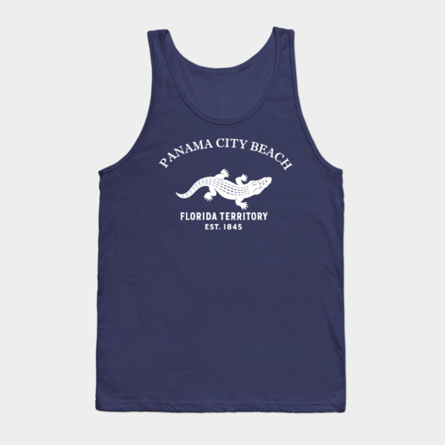 Panama Florida Vintage Retro Tank-Top - White Logo - Various Colors