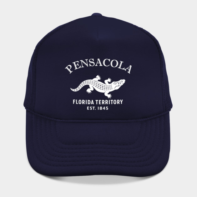 Pensacola Florida Vintage Retro Hat - White Logo - Various Colors