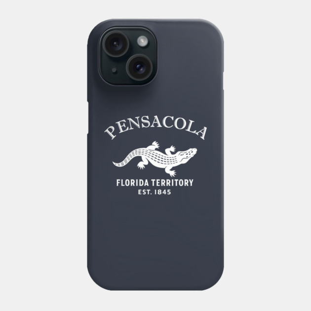 Pensacola Florida Vintage Retro Phone Case - White Logo