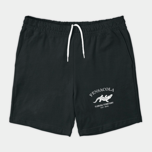 Pensacola Florida Vintage Retro Shorts - White Logo - Various Colors