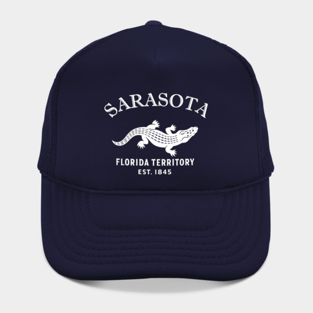 Sarasota Florida Vintage Retro Hat - White Logo - Various Colors