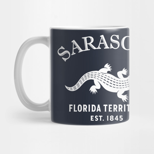 Sarasota Florida Vintage Retro Mug - White Logo