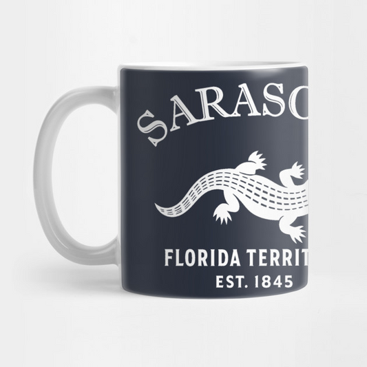 Sarasota Florida Vintage Retro Mug - White Logo