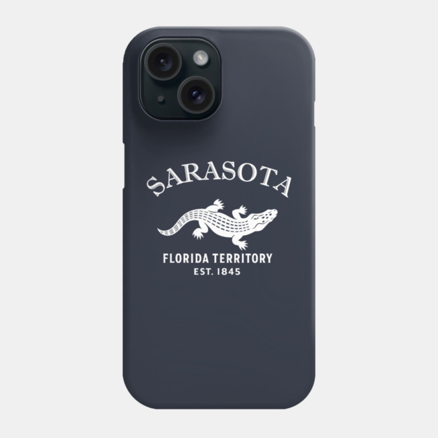Sarasota Florida Vintage Retro Phone Case - White Logo