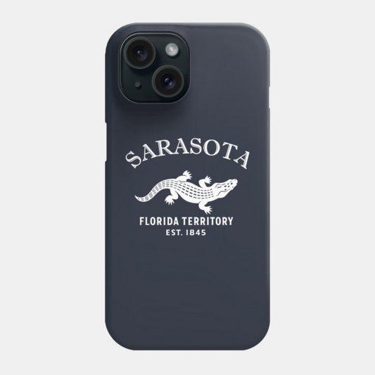 Sarasota Florida Vintage Retro Phone Case - White Logo