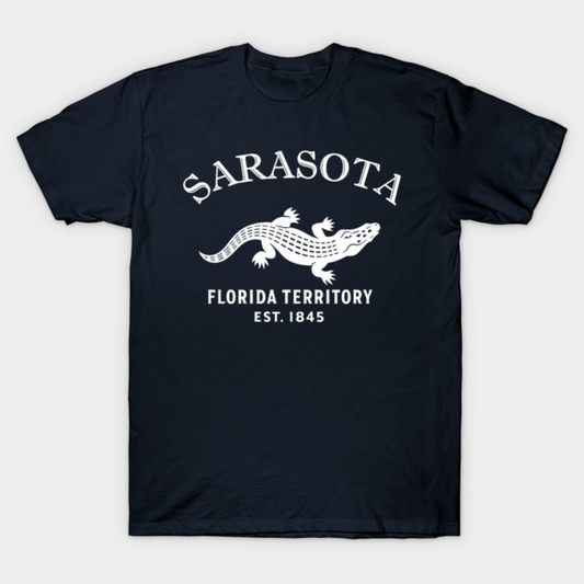 Sarasota Florida Vintage Retro Women's T-Shirt - White Logo - Various Colors