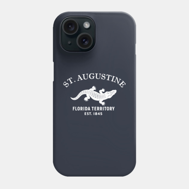 St. Augustine Florida Vintage Retro Phone Case - White Logo