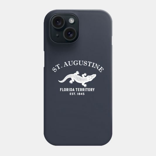 St. Augustine Florida Vintage Retro Phone Case - White Logo