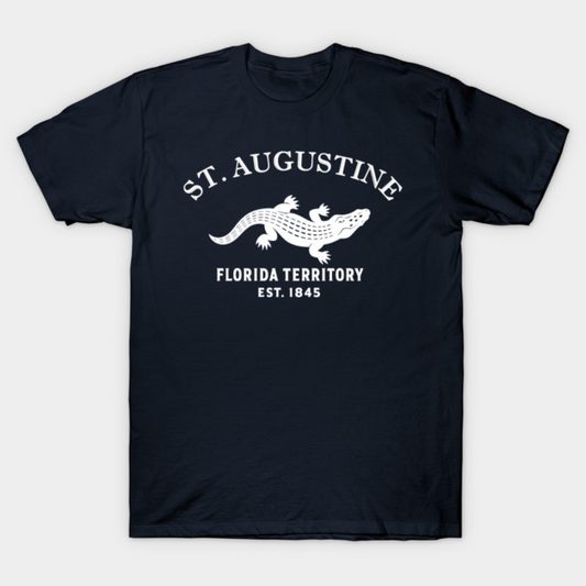 St. Augustine Florida Vintage Retro Women's T-Shirt - White Logo - Various Colors