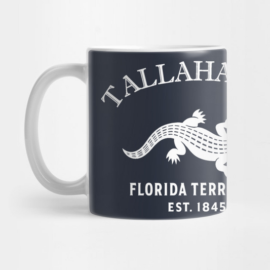 Tallahassee Florida Vintage Retro Mug - White Logo