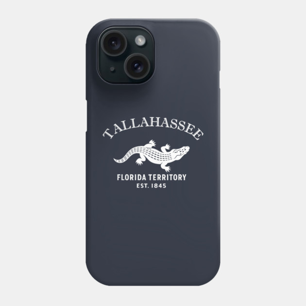 Tallahassee Florida Vintage Retro Phone Case - White Logo