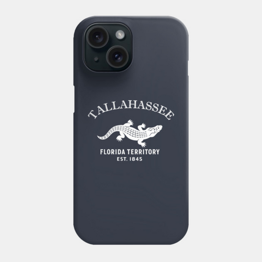 Tallahassee Florida Vintage Retro Phone Case - White Logo
