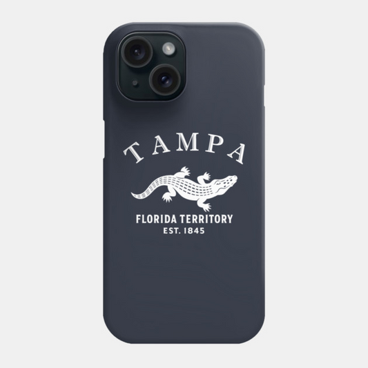 Tampa Florida Vintage Retro Phone Case - White Logo