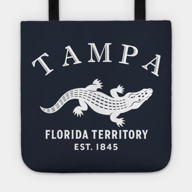 Tampa Florida Vintage Retro Tote - White Logo