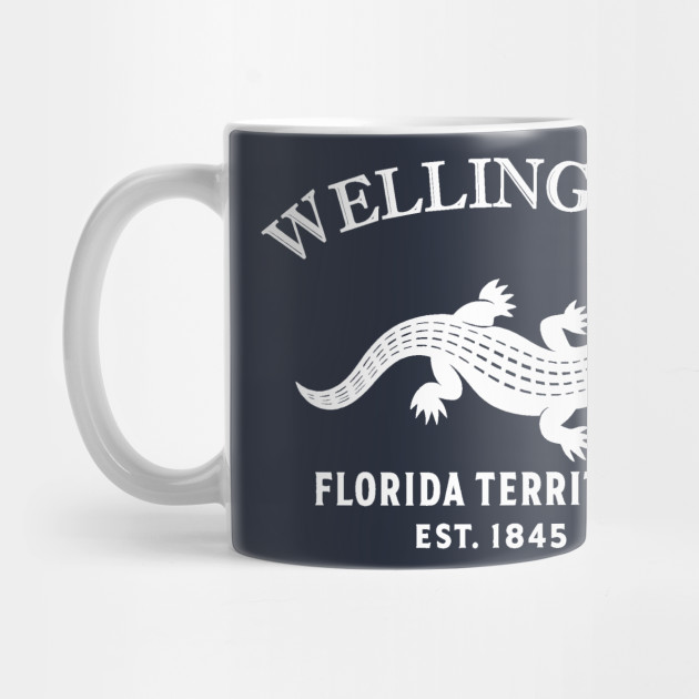 Wellington Florida Vintage Retro Mug - White Logo
