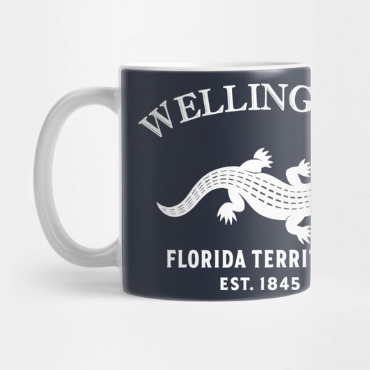 Wellington Florida Vintage Retro Mug - White Logo