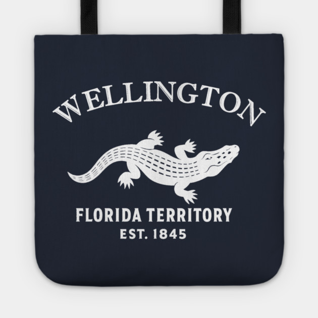 Wellington Florida Vintage Retro Tote - White Logo