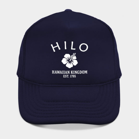 Hilo Hawaii Vintage Retro Hat - White Logo - Various Colors