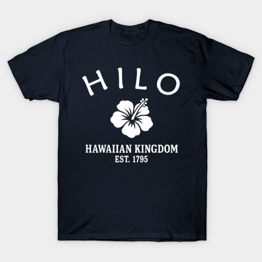 Hilo Hawaii Vintage Retro Women's T-Shirt - White Logo - Various Colors
