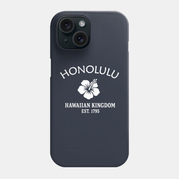 Honolulu Hawaii Vintage Retro Phone Case - White Logo