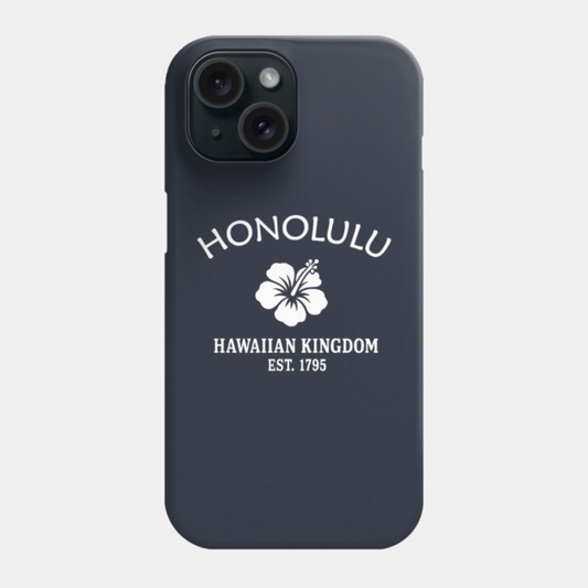 Honolulu Hawaii Vintage Retro Phone Case - White Logo