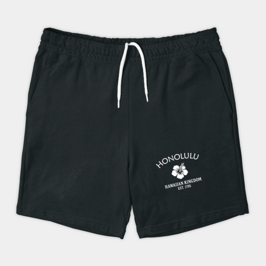 Honolulu Hawaii Vintage Retro Shorts - White Logo - Various Colors