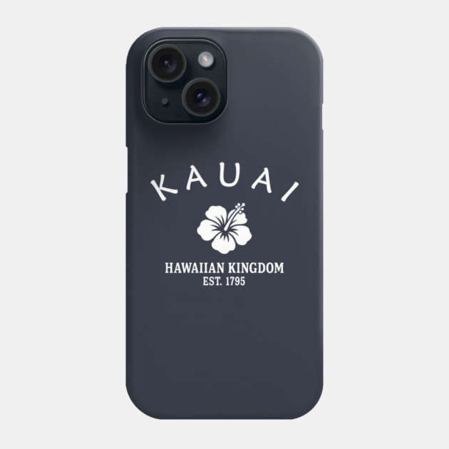 Kauai Hawaii Vintage Retro Phone Case - White Logo