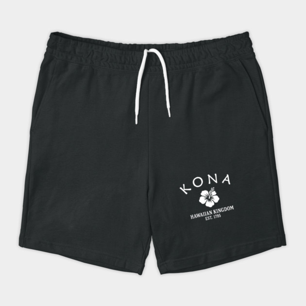 Kona Hawaii Vintage Retro Shorts - White Logo - Various Colors