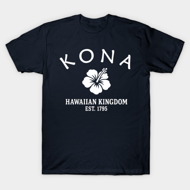 Kona Hawaii Vintage Retro Women's T-Shirt - White Logo - Various Colors